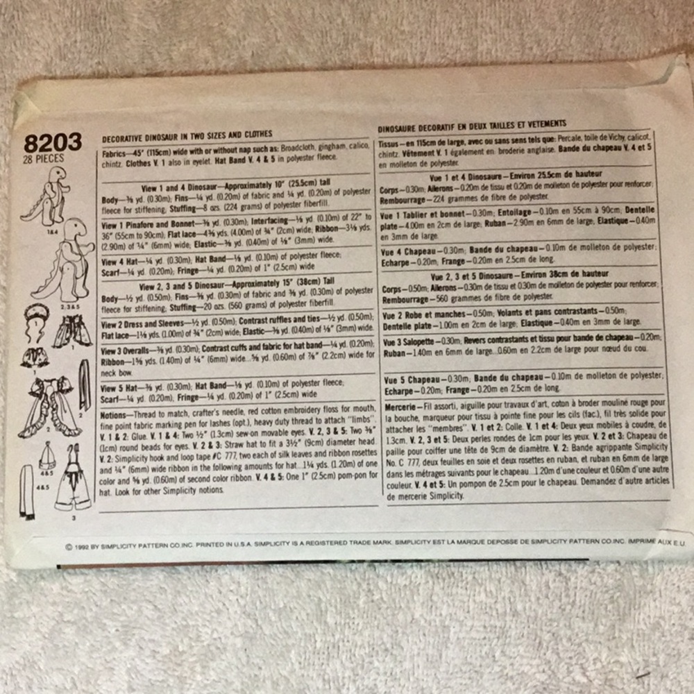 Simplicity Crafts sewing pattern - Picture 2 of 3